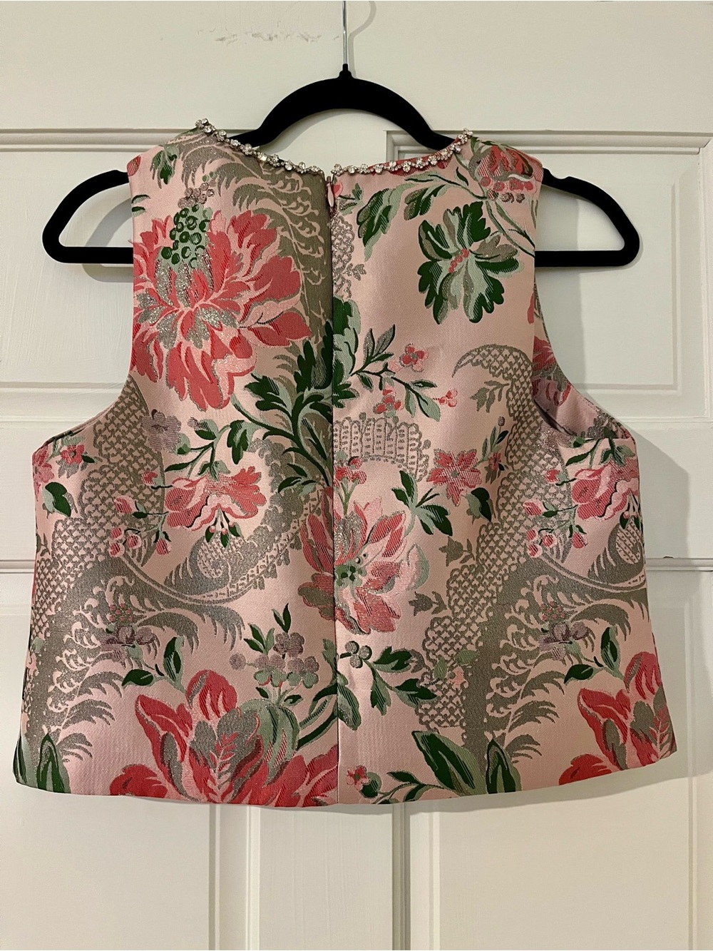Cara Cara Mackenzie Top Jacquard Pink Flower - Medium NWT - Picture 3 of 7